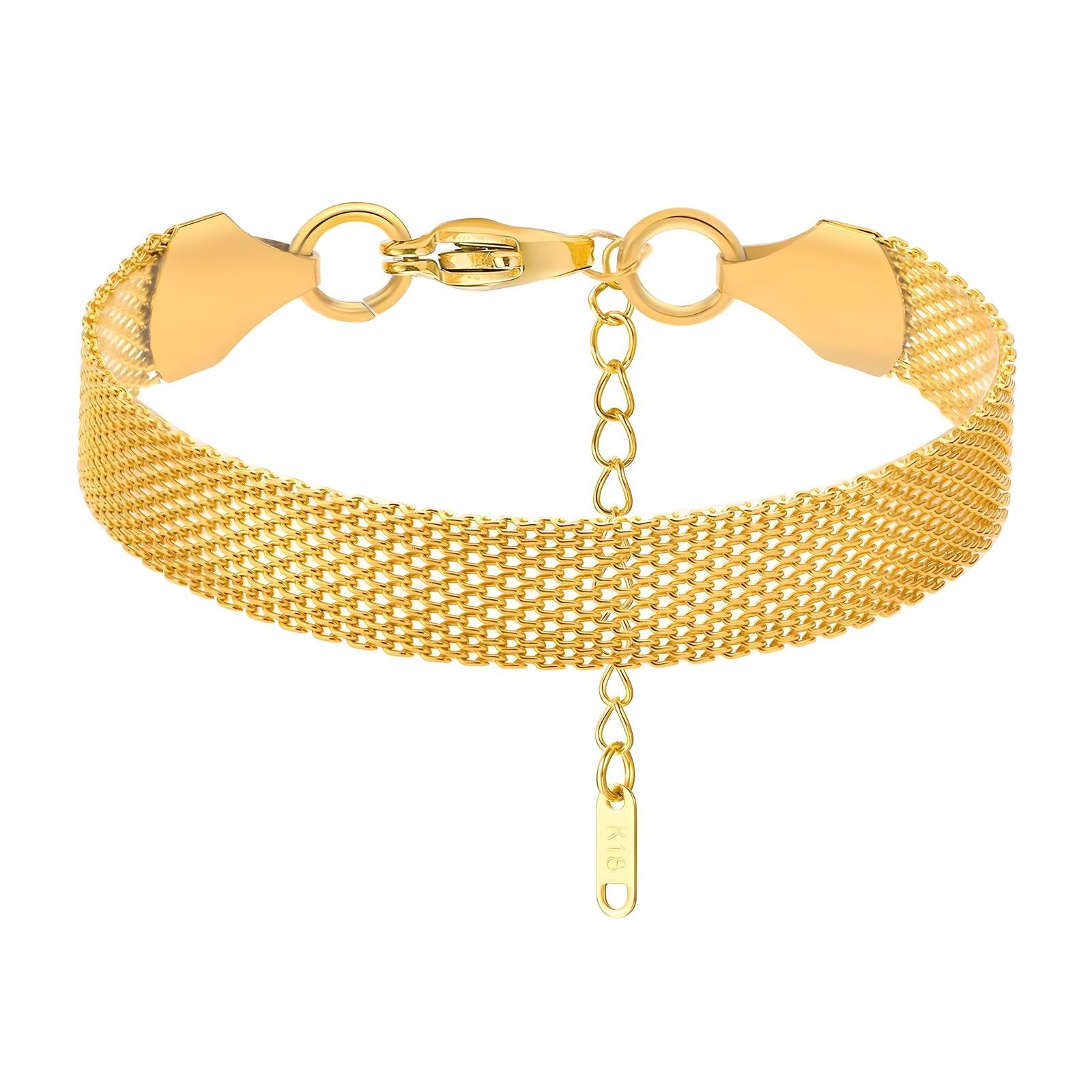 Golden Mesh Bracelet