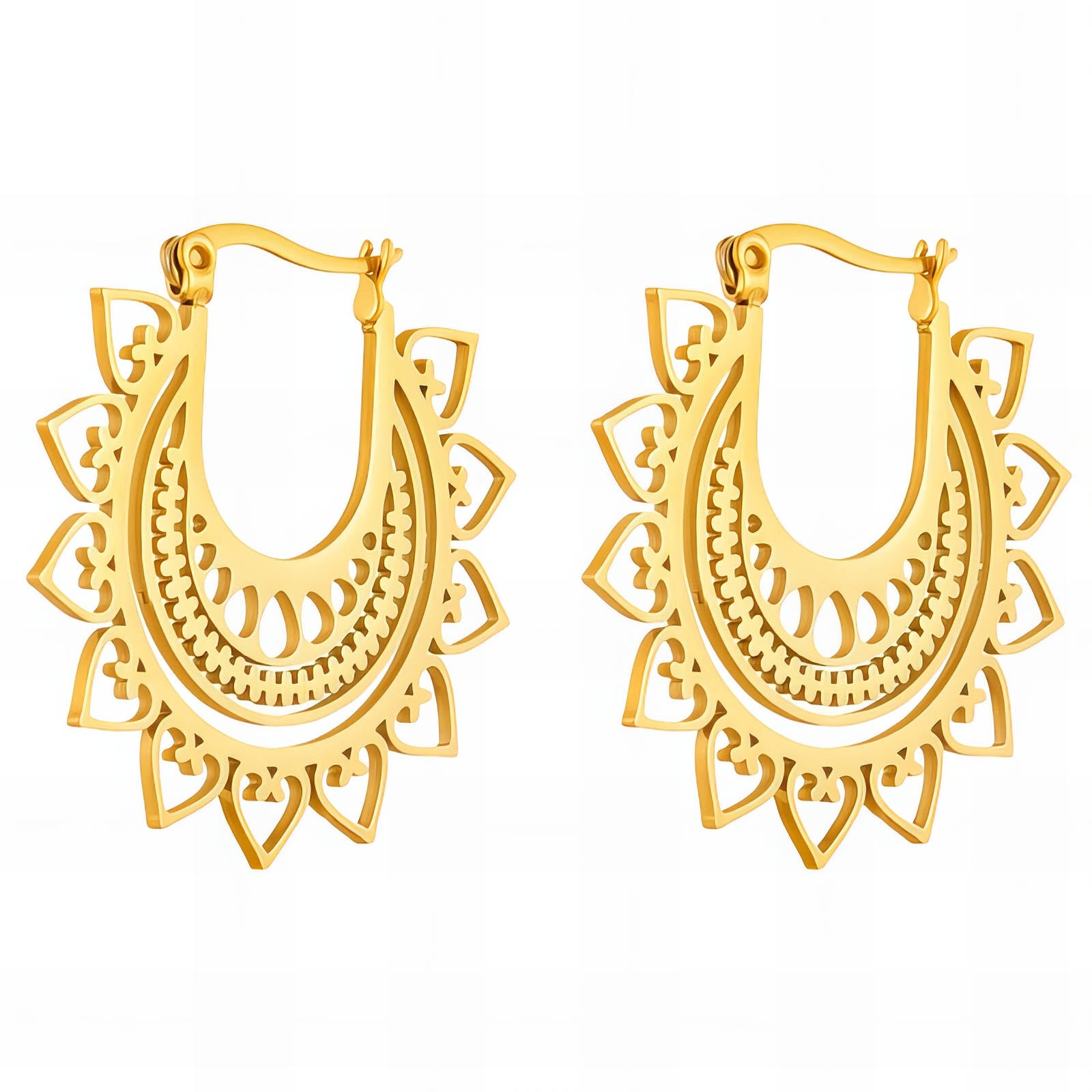 Mandala Sun Hoops