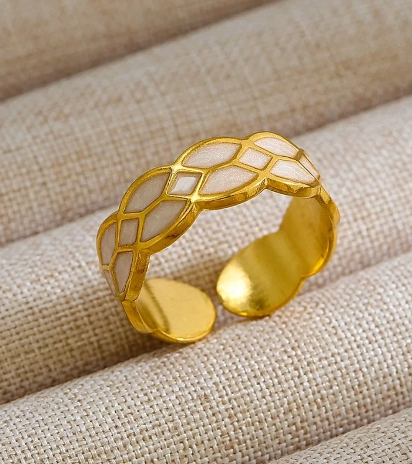 Ivory Mesh Ring