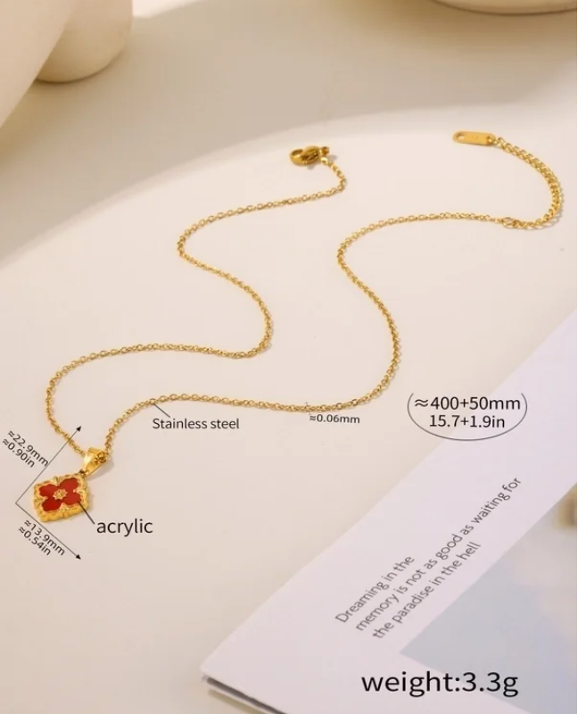 Scarlet Bloom Pendant