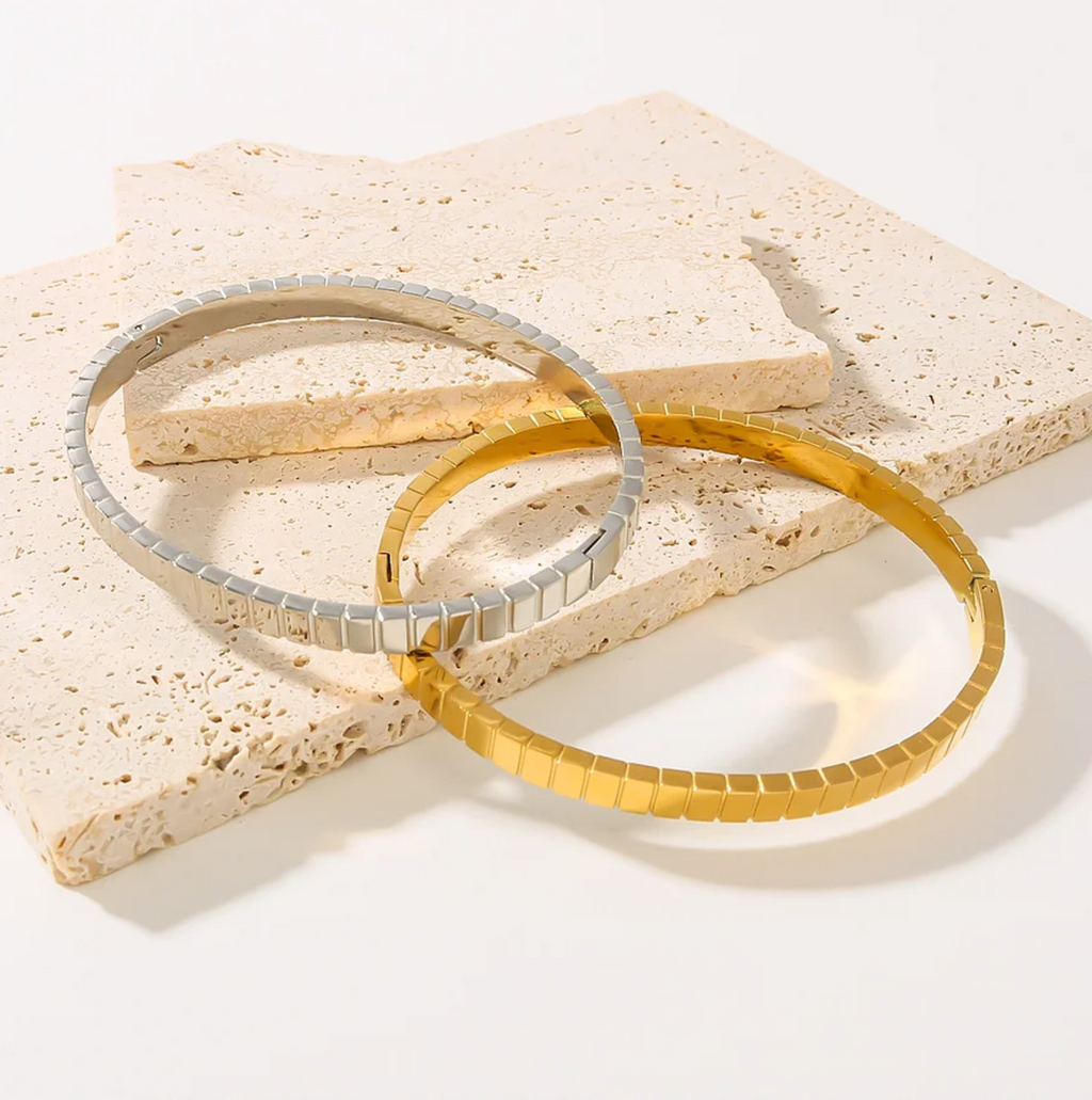 Tessera Bangle - Gold