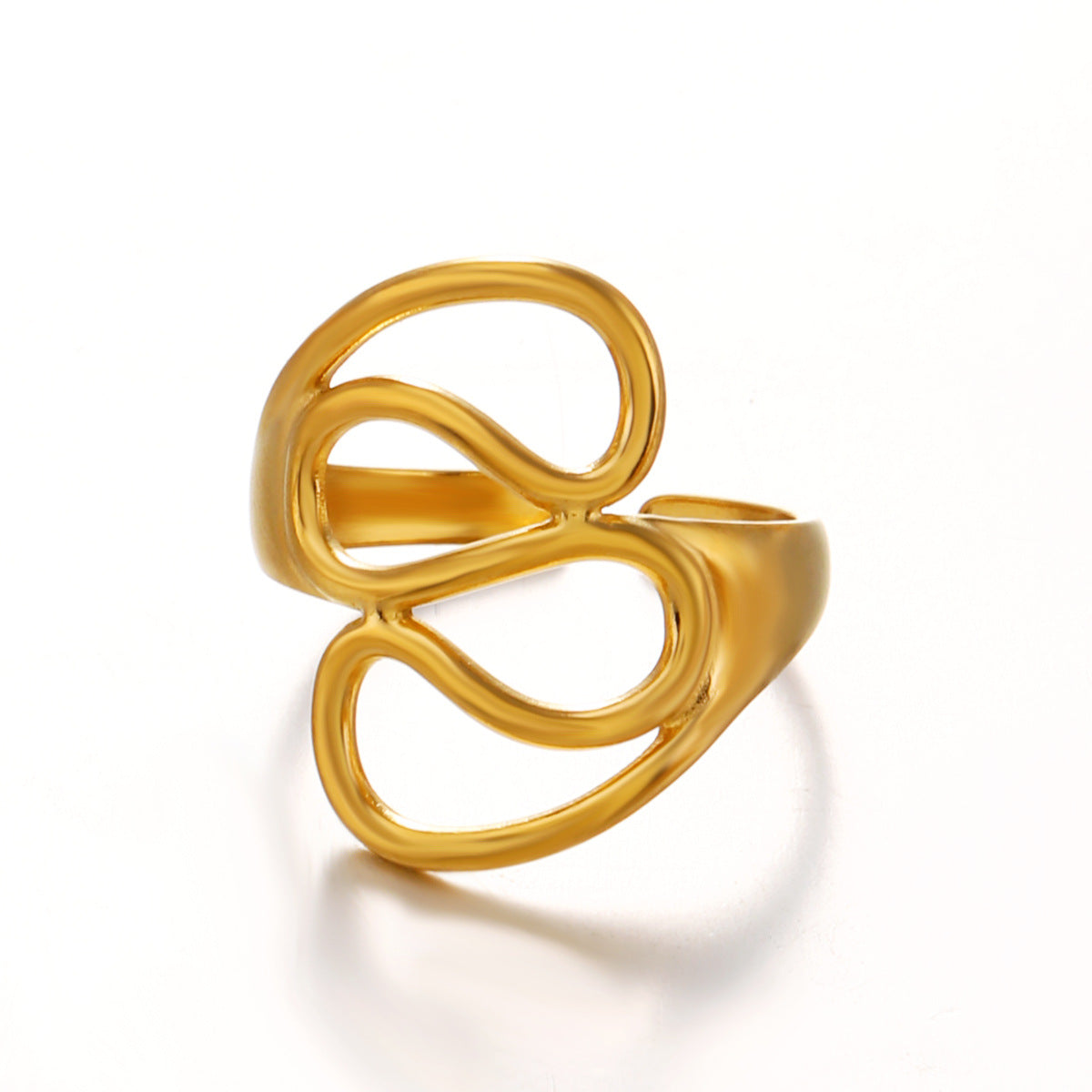 Twisted Hollow Ring - Golden