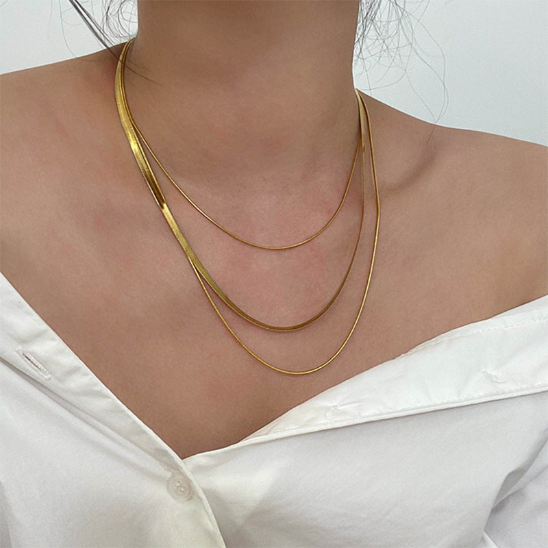 Triple Layer Snake Chain